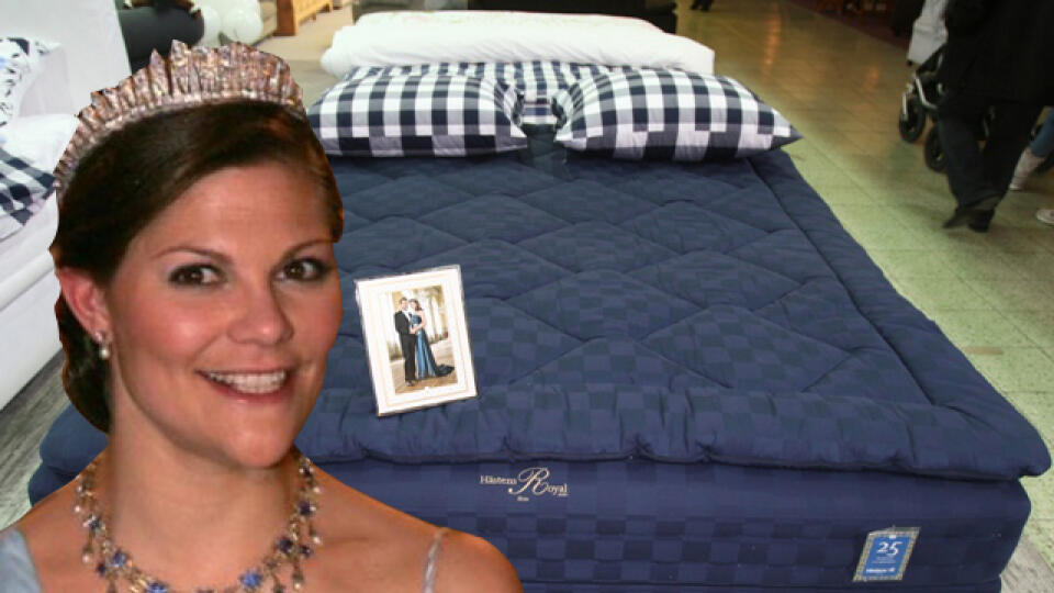 Victoria: Švédska
princezná dostala posteľ
ako svadobný dar.