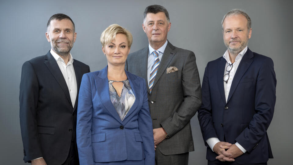 Rose Familly Office - zľava Martin Valach, Dana Nemčíková, Jaroslav Ružička a Rudolf Rentsch.