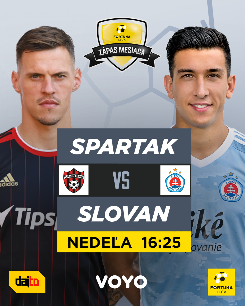 Ligové derby medzi Trnavou a Slovanom si môžete pozrieť aj na DAJTO alebo VOYO