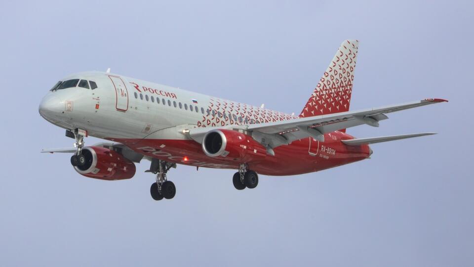 Ruské lietadlo Superjet 100