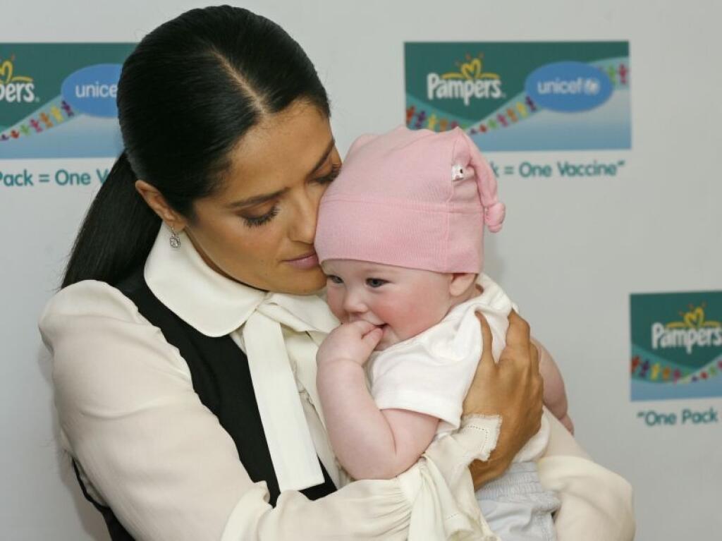Salma Hayek so svojou dcérkou Valentinou