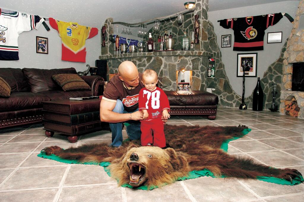 Pavol Demitra a syn Lucas.