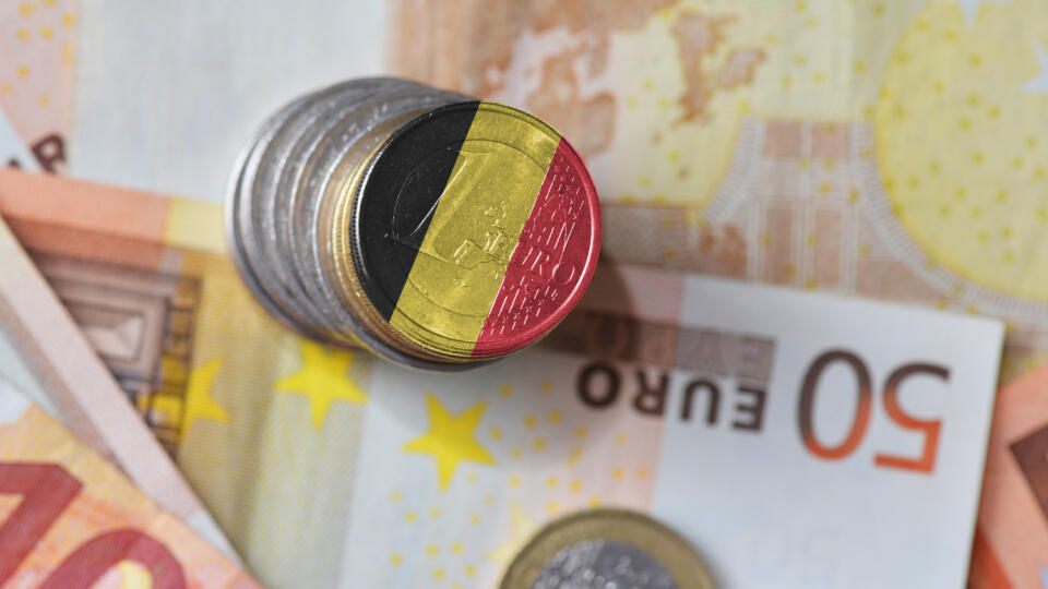 Euro,Coin,With,National,Flag,Of,Belgium,On,The,Euro