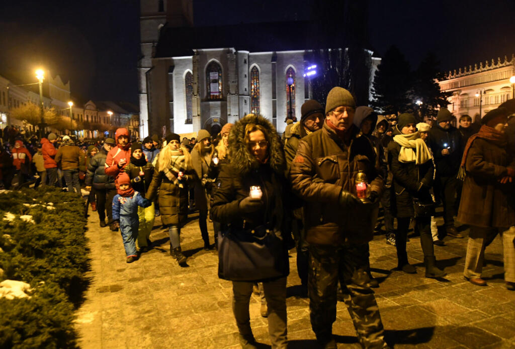 Nechceme späť 90-te! v Prešove za zavraždených Jana Kuciaka a Martiny Kušnierovej
