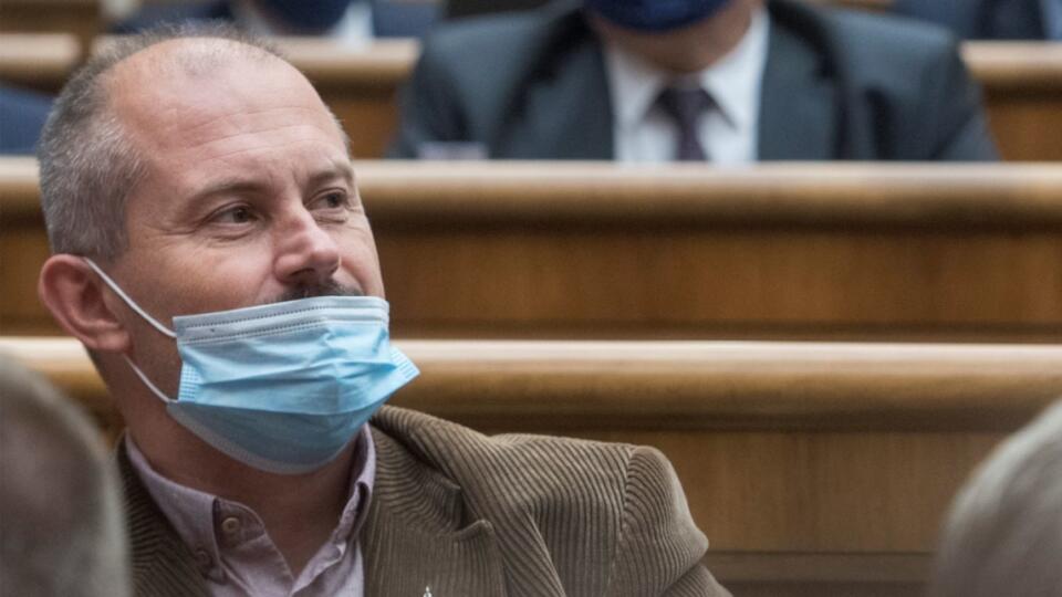 Na snímke poslanec NR SR Marian Kotleba (ĽSNS)