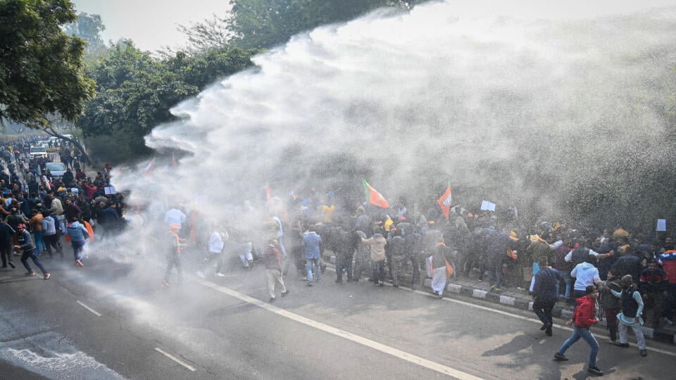 Delhi BJP Protest Against AAP over Assault On Women BJP Councillors During MCD Mayor Polls