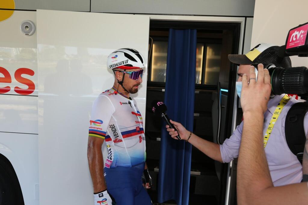 Peter Sagan po 4. etape na Tour de France.
