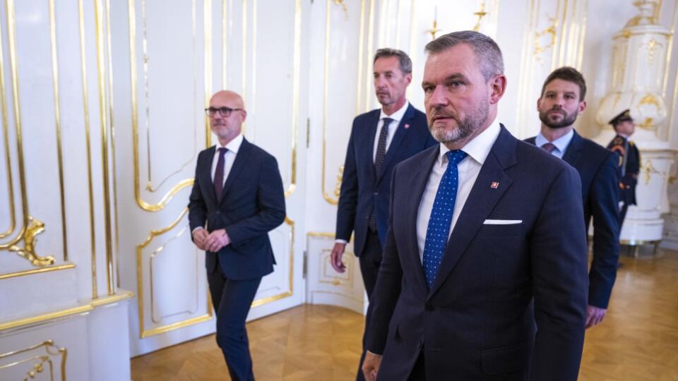 Pracovný obed prezidenta SR Petra Pellegriniho s lídrami opozície