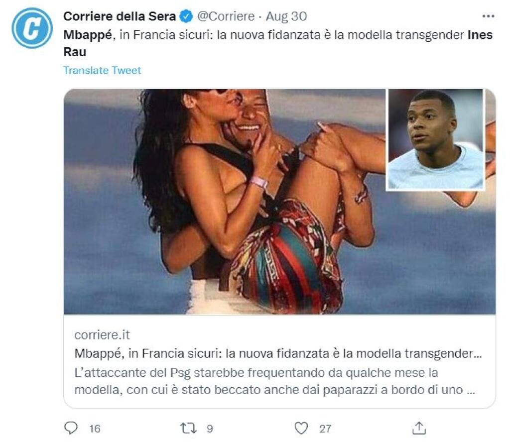 Zahraničné médiá informujú o vzťahu Mbappého s Ines. Paparazzi fotografi ich dokonca zachytili spolu na jachte.