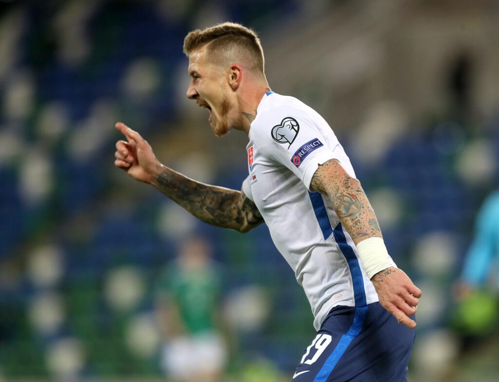 Juraj Kucka v drese slovenskej reprezentácie.