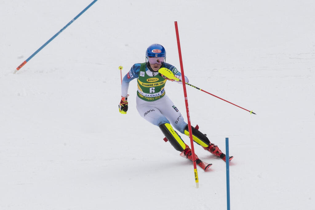 Audi FIS Ski World Cup JASNÁ. Slalom ženy, 2. kolo. Na snímke je Mikaela Shiffrin.