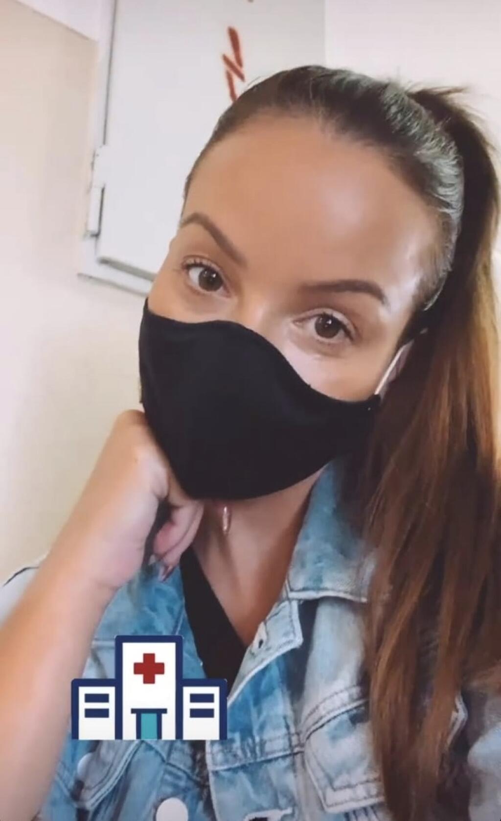 Veronika Nízlová v nemocnici