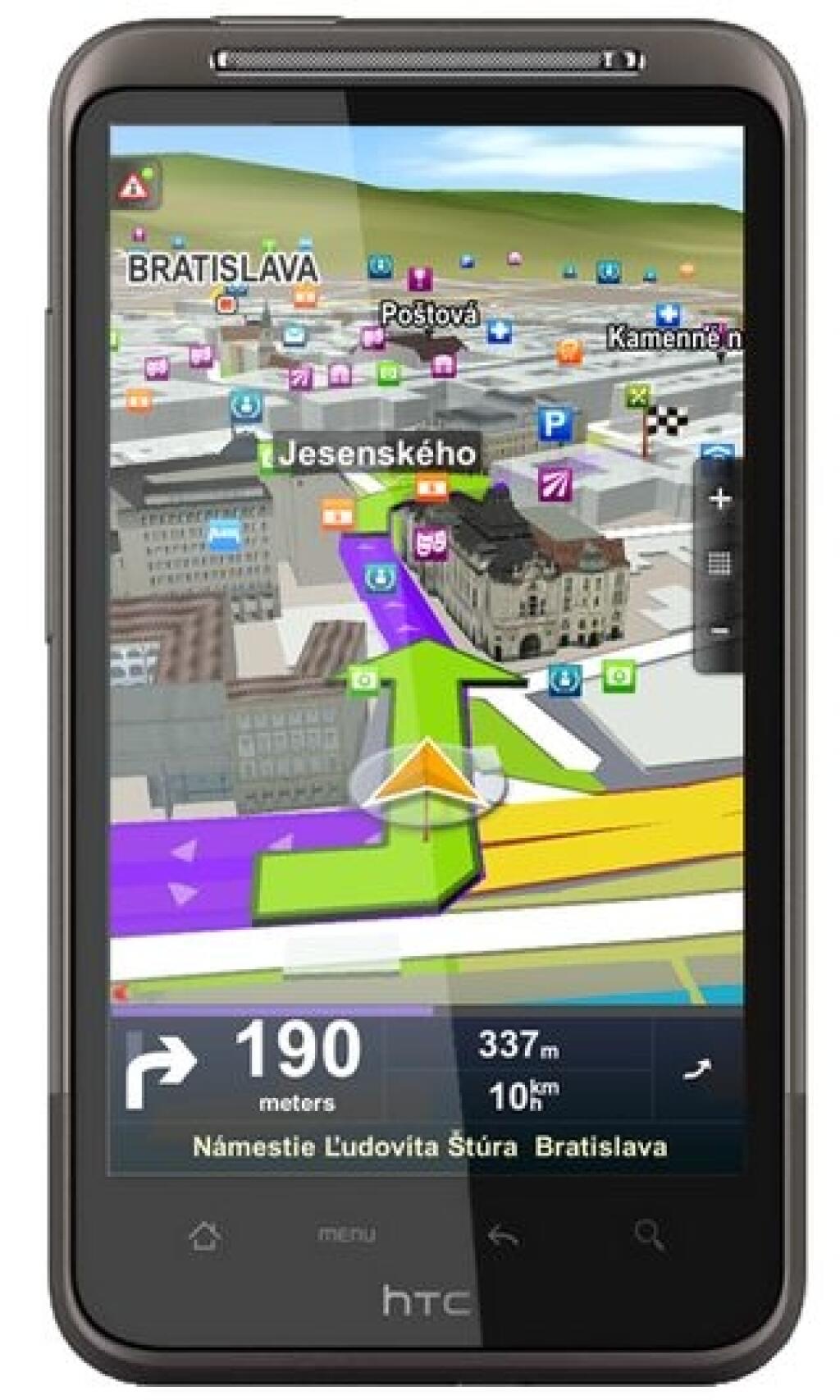 Smartfóny HTC dostanú navigáciu od Sygicu