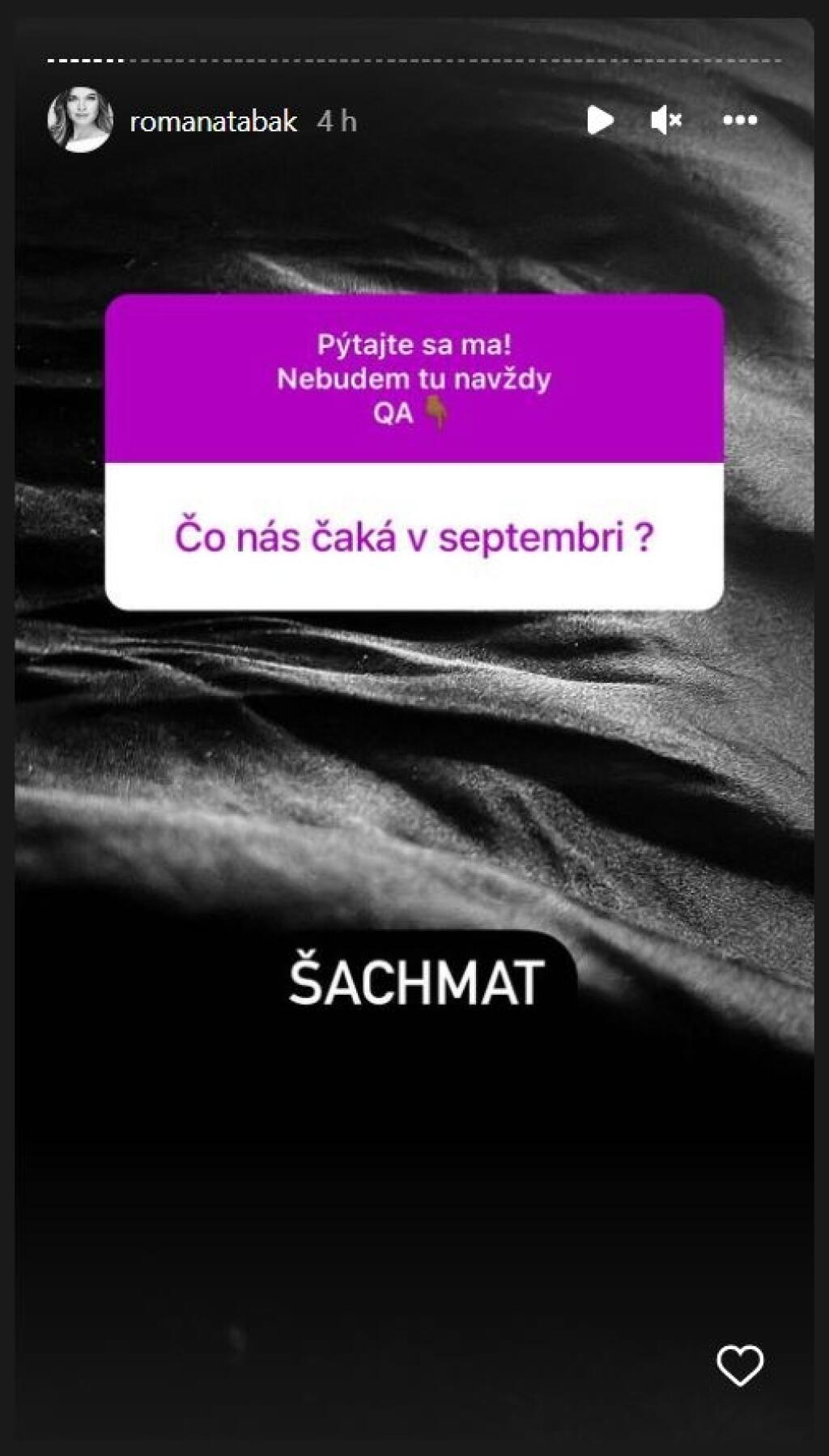 Odhodlala sa k úprimnej spovedi. Bývalá tenistka a dnes poslankyňa parlamentu Romana Tabák odpovedala fanúšikom na instagrame na ich zvedavé otázky a odhalila poriadne pikantnosti.