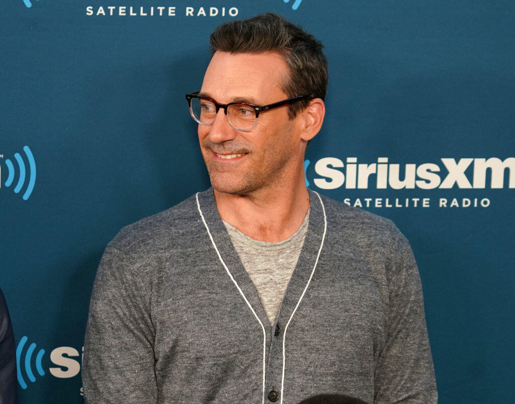 NEW YORK, NY - JUNE 12: Jon Hamm takes part in SiriusXM's Town Hall with the cast of 'Tag' hosted by SiriusXM's Michelle Collins on June 12, 2018 in New York City. (Photo by Cindy Ord/Getty Images for SiriusXM)