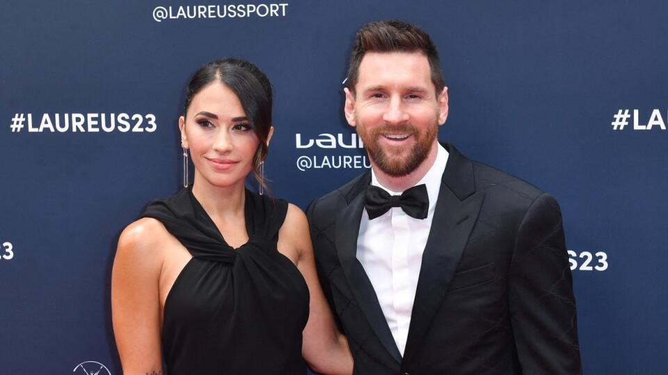 Messi s manželkou Antonelou