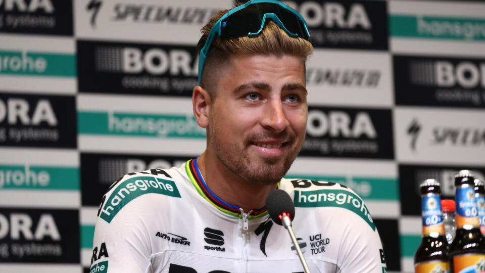 Peter Sagan na tlačovke pred Tour de France sršal humorom a dobrou náladou.