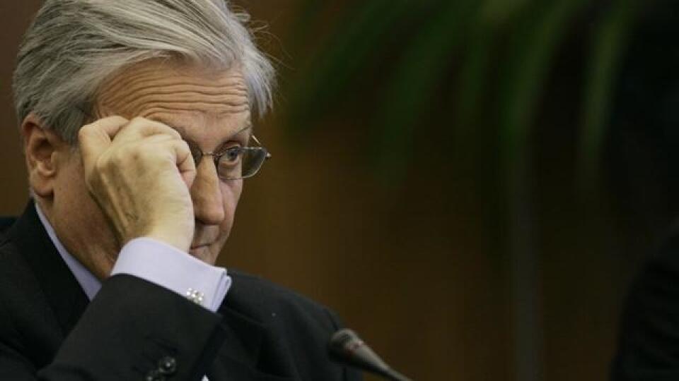 Na snímke je šéf Európskej centrálnej banky Jean-Claude Trichet.