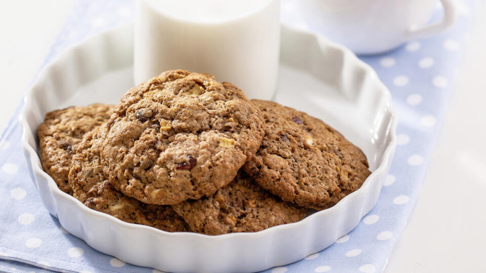 Čokoládovo-orieškové cookies