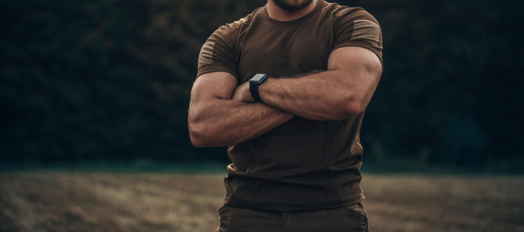 Closeup,Photo,Shoot,Of,Strong,Military,Man,In,Army,Uniform