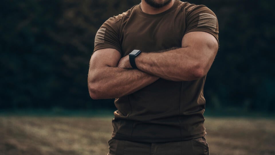 Closeup,Photo,Shoot,Of,Strong,Military,Man,In,Army,Uniform