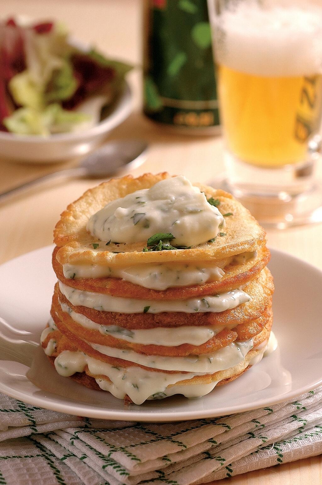Pivové palacinky s bryndzou
