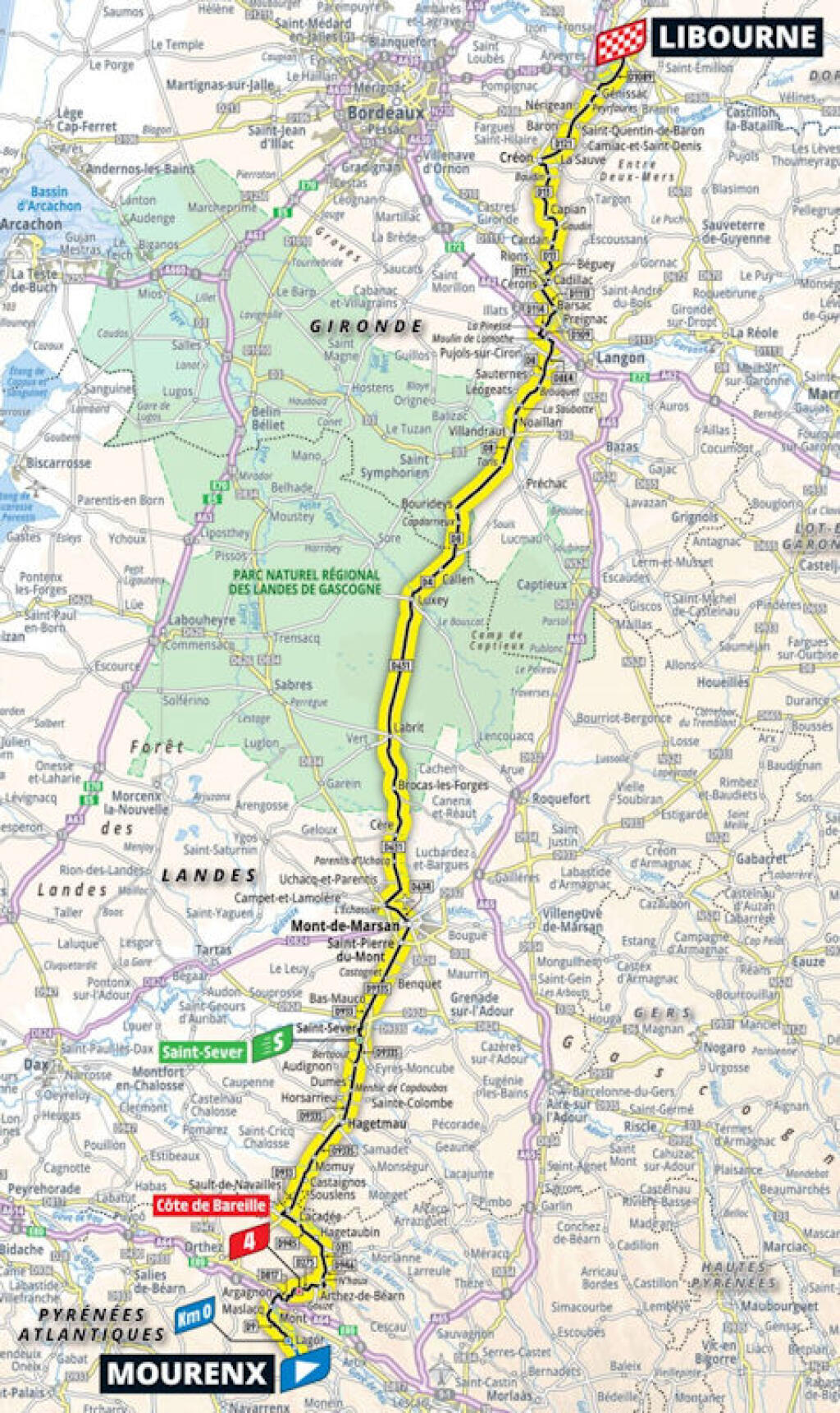 Detaily 19. etapy Tour de France 2021 MOURENX – LIBOURNE (rovinatá)
