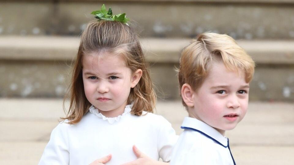 Princezná Charlotte a princ George.