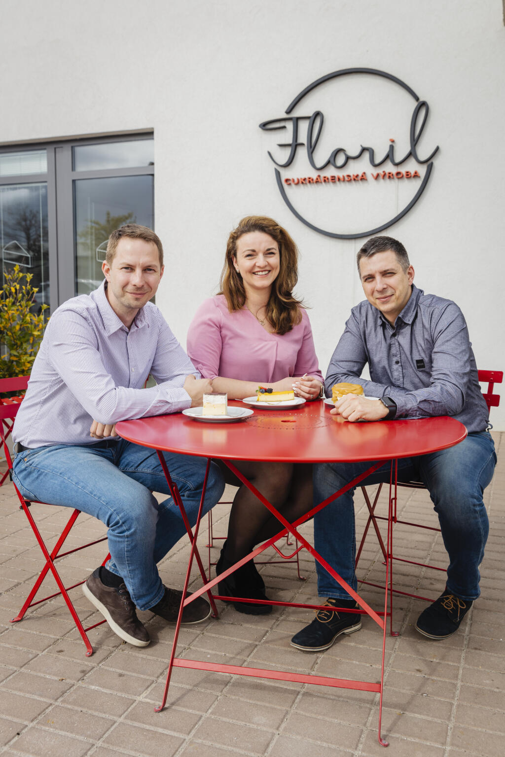 Florian Liščík, Beata Liščíková a Tibor Liščík z rodinnej firmy Floril