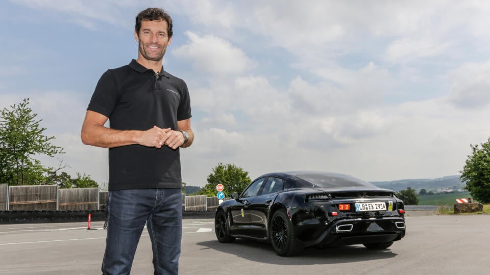 Mark Webber a Porsche Mission E