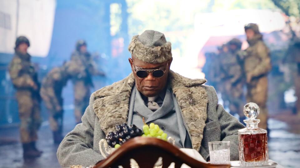 Samuel L. Jackson vo filme Afterburn.