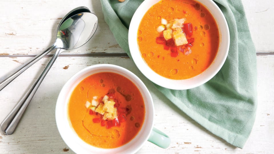 Gazpacho - polievka z čerstvej zeleniny.