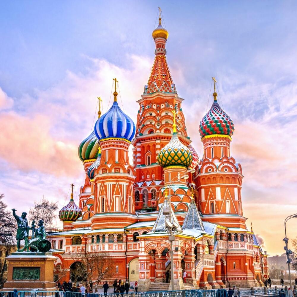 Chrám Vasiľa Blaženého, Moskva, Rusko. Zdroj foto: MarinaDa/Shutterstock