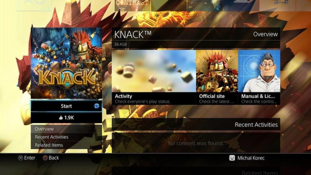 Sony PlayStation 4: hra Knack