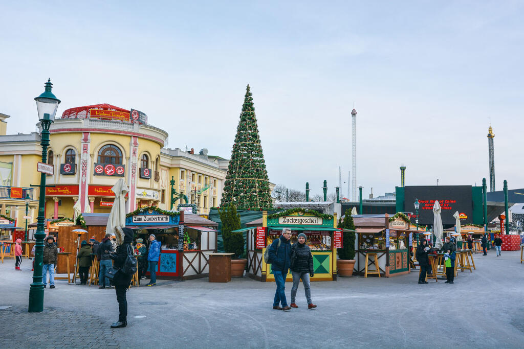 Vianočné trhy v areáli parku Prater