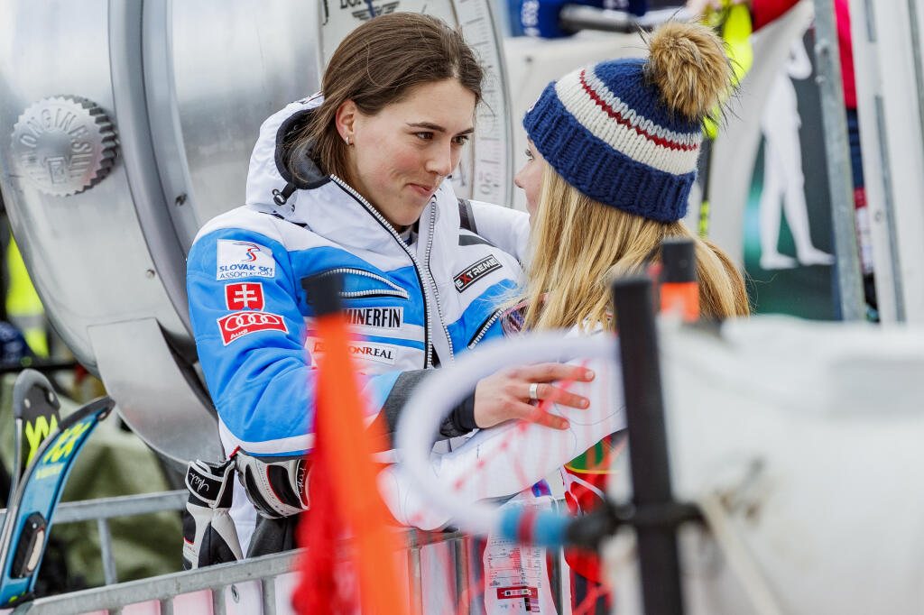 Petra Vlhová a Mikaela Shiffrinová.