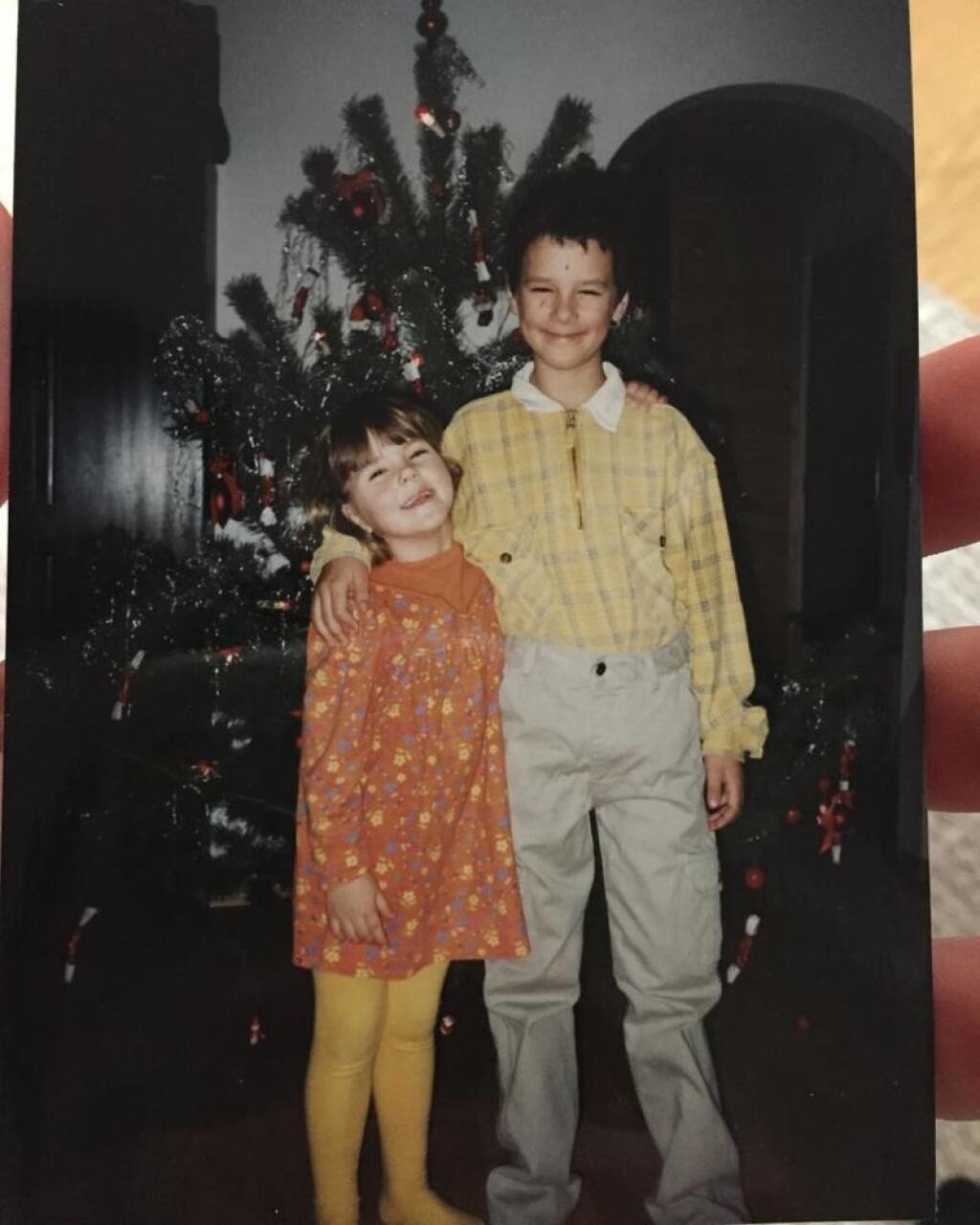 Petra Vlhová s bratom Borisom v detstve.