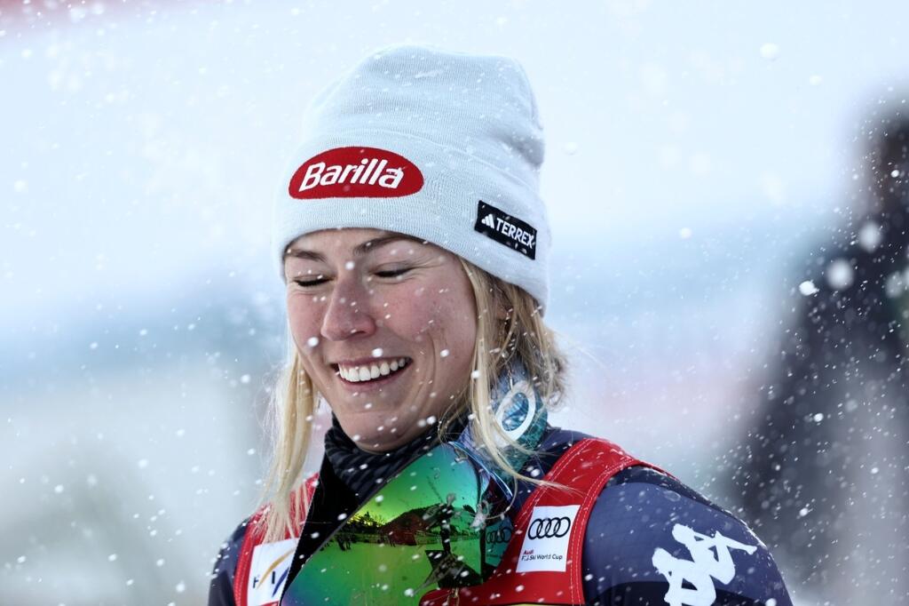 Mikaela Shiffrinová mala po víťazstve obrovskú radosť a smiala sa od ucha k uchu.
