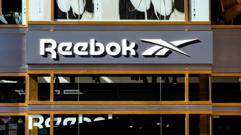 English footwear and apparel company Reebok store logo seen