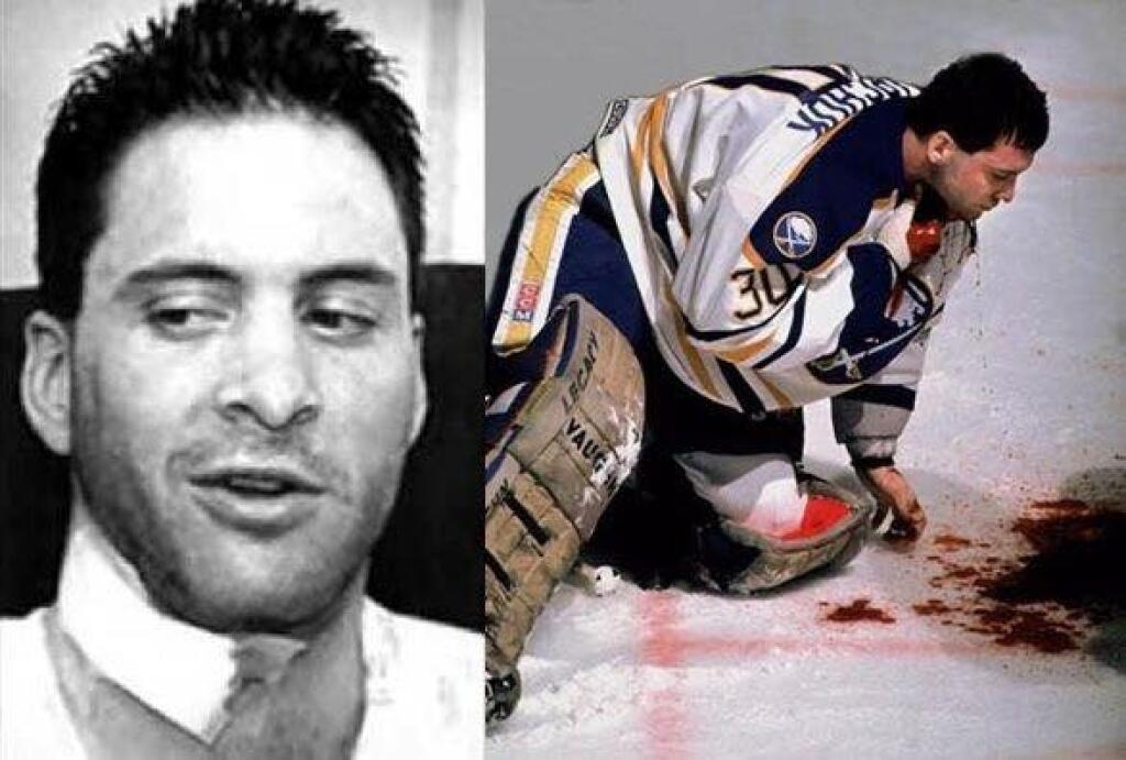 Malarchuk strašne krvácal a nikto nevedel, ako mu pomôcť. Našťastie jeho vietnamský tréner vedel, ako zastaviť krvácanie a do príchodu sanitky sa o Clinta postaral.
