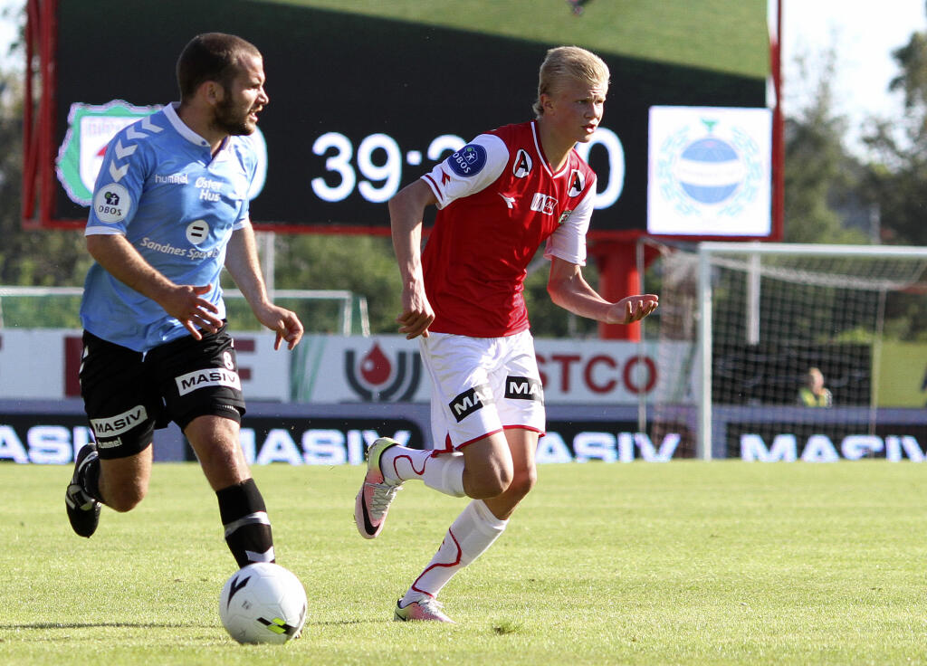 Erling Haaland v mládežníckych kategóriách v drese Bryne.