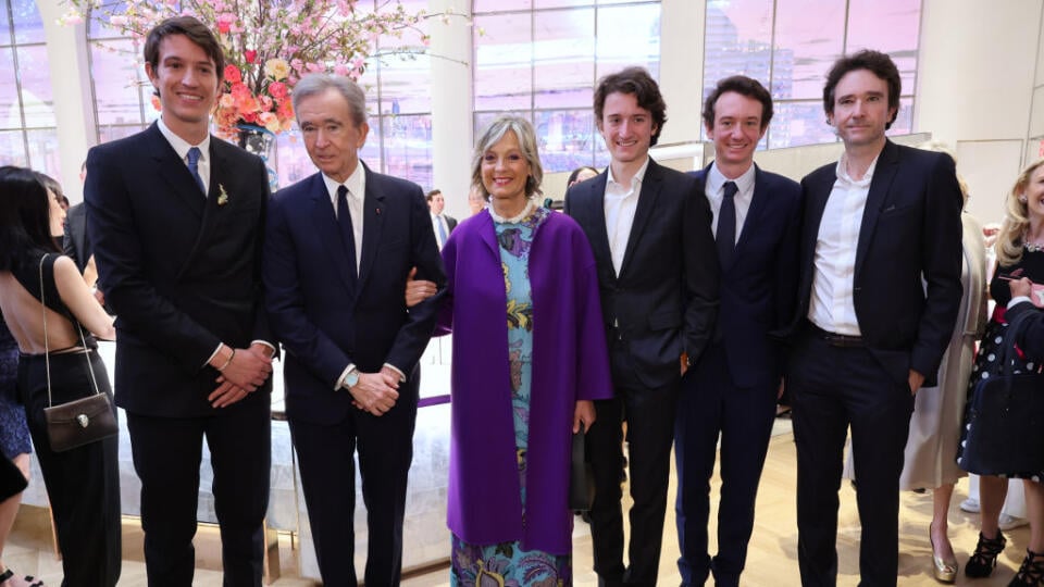 Bernard Arnault s rodinou