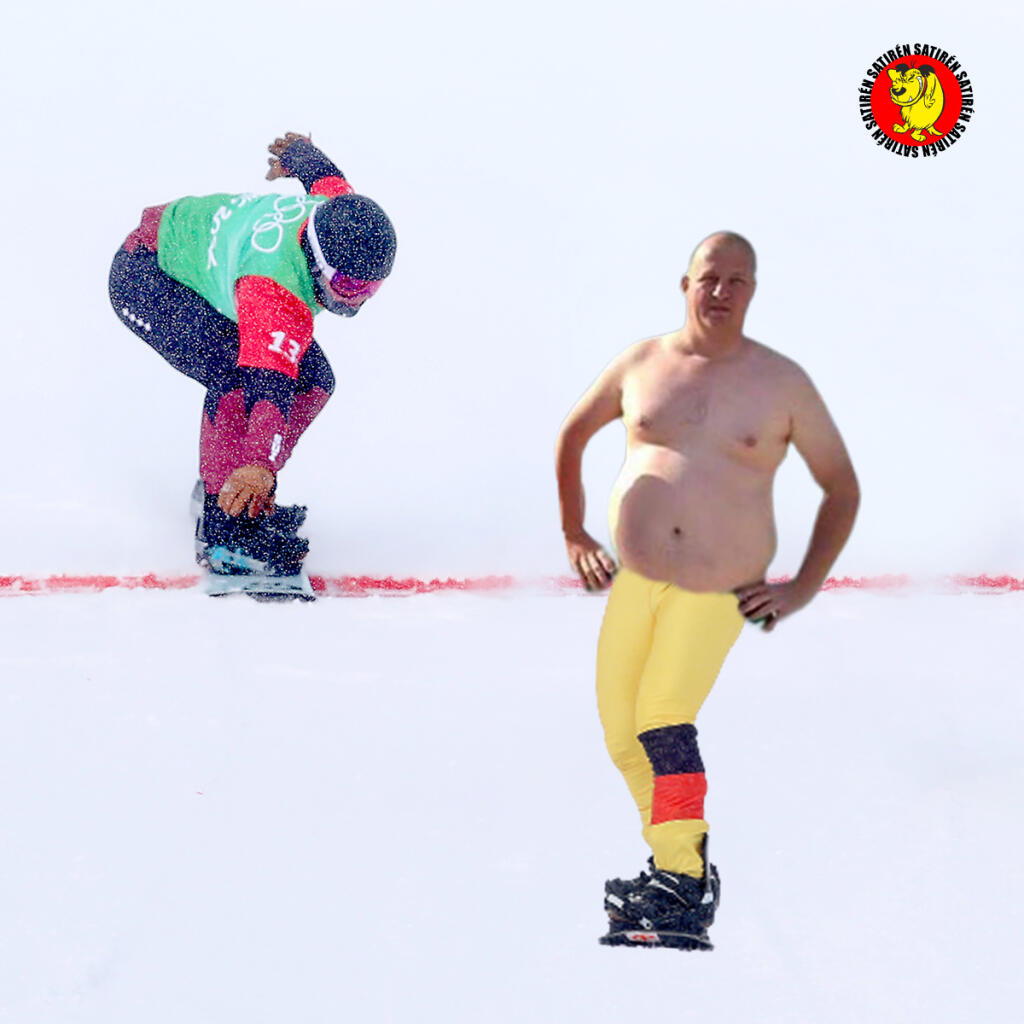 Ako by to vyzeralo, keby na olympiáde bojovali o medaily naši politici? Peter Krupa by v snouborde pretekal hore bez.