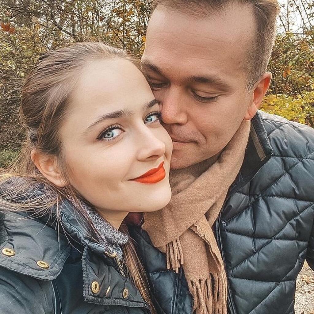 Natália s manželom.