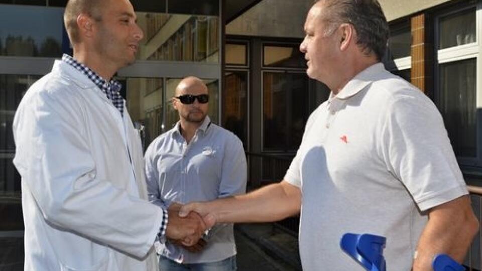 Andrej Kiska po operácii.