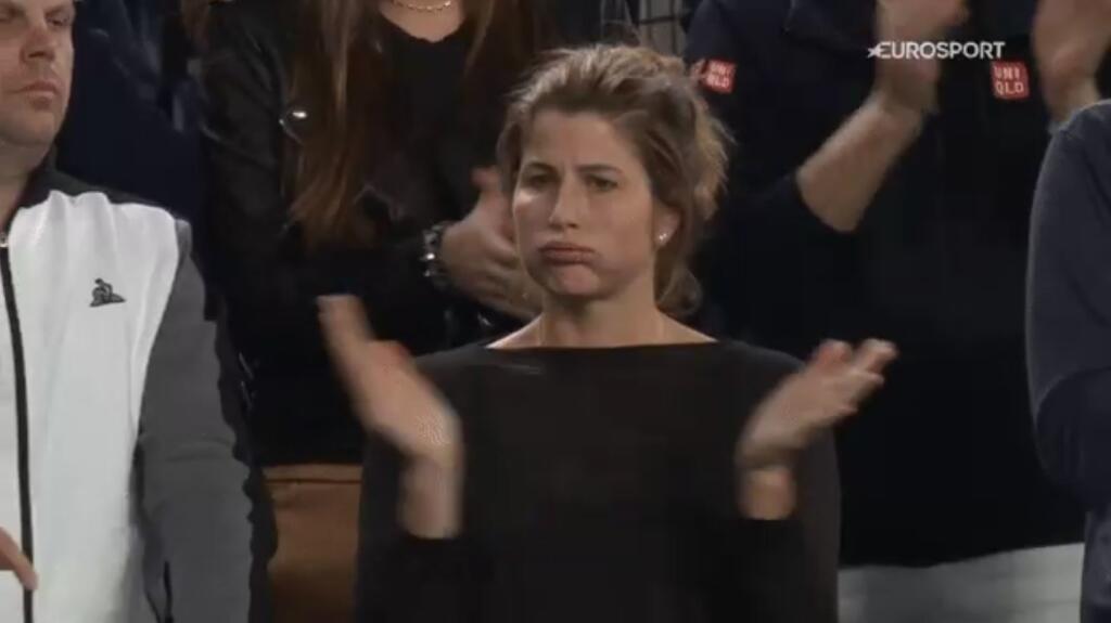 Mirka Federerová na Australian Open 2020.