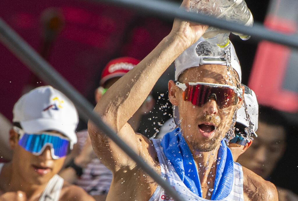 Na snímke slovenský reprezentant v chôdzi na 50 km Matej Tóth počas pretekov na XXXII. letných olympijských hrách 2020 v japonskom Sappore v piatok 6. augusta 2021. FOTO TASR - Martin Baumann
