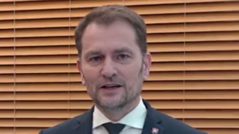 Igor Matovič počas príhovoru pri príležitosti výročia prvého prípadu koronavírusu na Slovensku.
