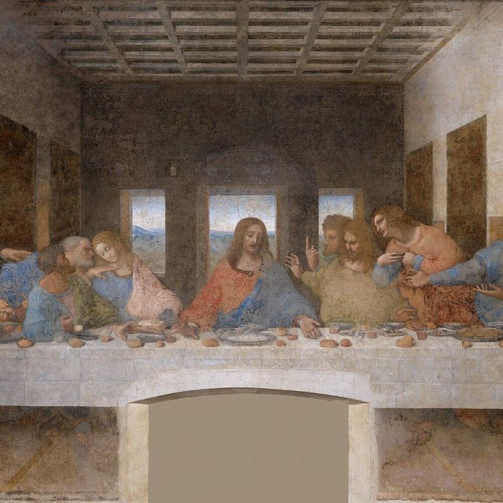 Posledná večera od Leonarda da Vinci.