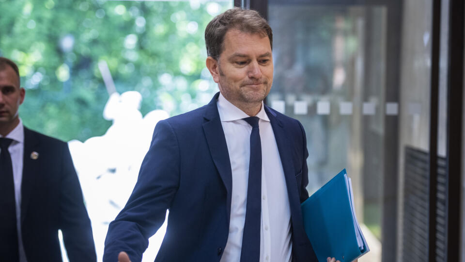 Na snímke podpredseda vlády SR a minister financií SR Igor Matovič (OĽaNO) prichádza na rokovanie 86. schôdze vlády SR v Bratislave 22. júna 2022. FOTO TASR - Jaroslav Novák